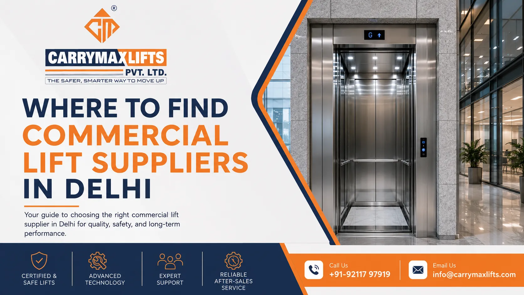 Where to find commercial lift suppliers in Delhi